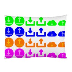 Download Upload Web Icon Internet Pillow Case by Nexatart