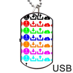 Download Upload Web Icon Internet Dog Tag Usb Flash (one Side) by Nexatart