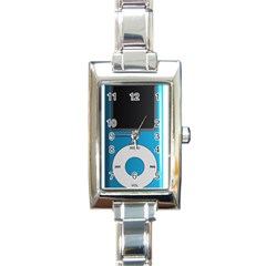 Digital Mp3 Musik Player Rectangle Italian Charm Watch by Nexatart