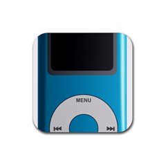 Digital Mp3 Musik Player Rubber Coaster (square)  by Nexatart