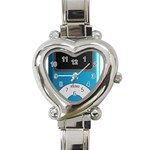 Digital Mp3 Musik Player Heart Italian Charm Watch Front