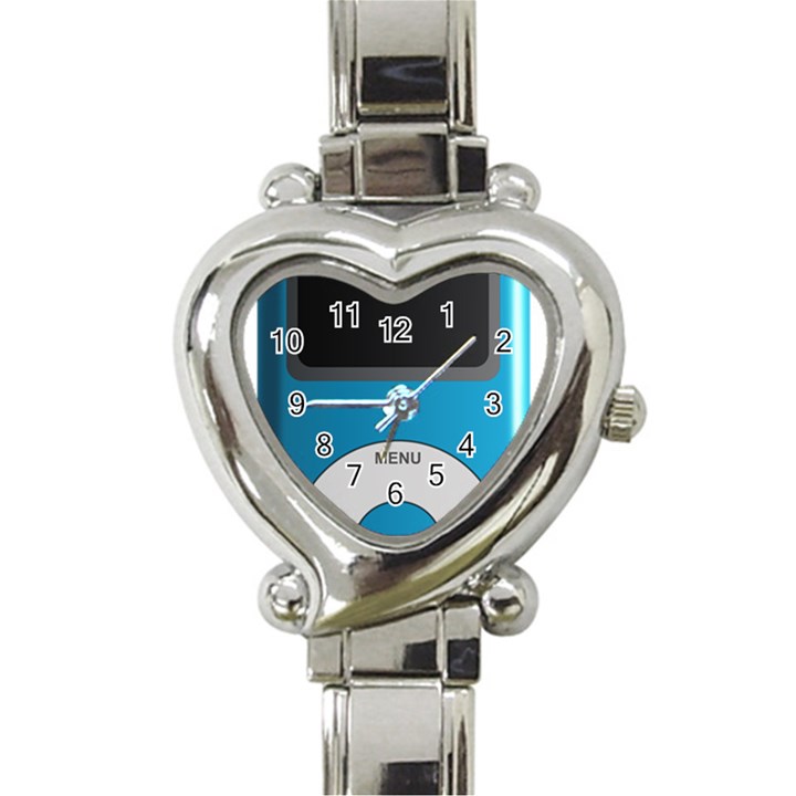 Digital Mp3 Musik Player Heart Italian Charm Watch