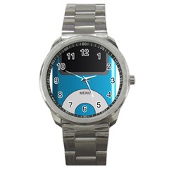 Digital Mp3 Musik Player Sport Metal Watch by Nexatart