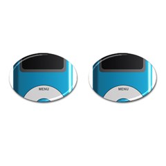 Digital Mp3 Musik Player Cufflinks (oval) by Nexatart