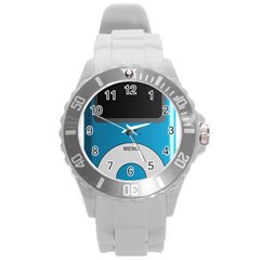 Digital Mp3 Musik Player Round Plastic Sport Watch (l) by Nexatart