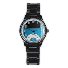 Digital Mp3 Musik Player Stainless Steel Round Watch by Nexatart