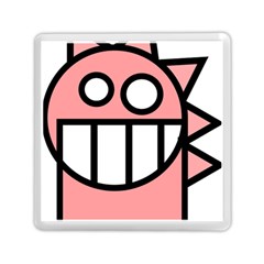 Dragon Head Pink Childish Cartoon Memory Card Reader (square)  by Nexatart