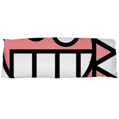 Dragon Head Pink Childish Cartoon Body Pillow Case Dakimakura (two Sides) by Nexatart