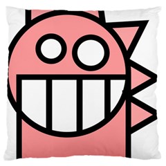 Dragon Head Pink Childish Cartoon Standard Flano Cushion Case (one Side) by Nexatart