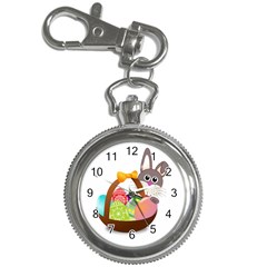 Easter Bunny Eggs Nest Basket Key Chain Watches by Nexatart