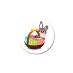 Easter Bunny Eggs Nest Basket Golf Ball Marker Front