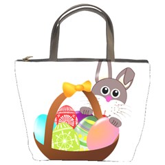 Easter Bunny Eggs Nest Basket Bucket Bags by Nexatart