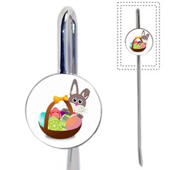 Easter Bunny Eggs Nest Basket Book Mark by Nexatart