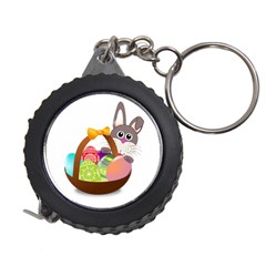 Easter Bunny Eggs Nest Basket Measuring Tapes by Nexatart