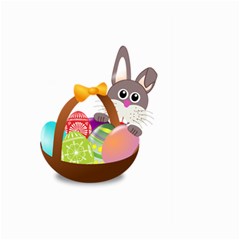 Easter Bunny Eggs Nest Basket Large Garden Flag (two Sides) by Nexatart