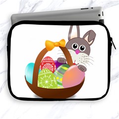 Easter Bunny Eggs Nest Basket Apple Ipad 2/3/4 Zipper Cases by Nexatart