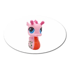 Dragon Toy Pink Plaything Creature Oval Magnet by Nexatart