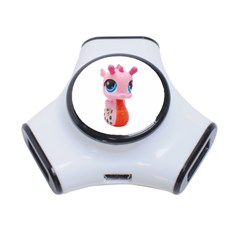 Dragon Toy Pink Plaything Creature 3-port Usb Hub by Nexatart