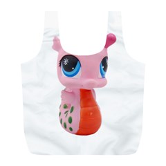 Dragon Toy Pink Plaything Creature Full Print Recycle Bags (l)  by Nexatart