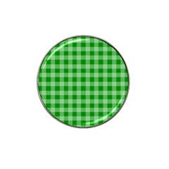 Gingham Background Fabric Texture Hat Clip Ball Marker by Nexatart