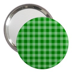 Gingham Background Fabric Texture 3  Handbag Mirrors by Nexatart