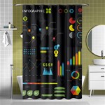 Graphic Table Symbol Vector Chart Shower Curtain 48  x 72  (Small)  Curtain(48  X 72 ) - 42.18 x64.8  Curtain(48  X 72 )