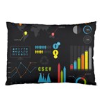 Graphic Table Symbol Vector Chart Pillow Case (Two Sides) Back