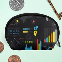 Graphic Table Symbol Vector Chart Accessory Pouches (large)  by Nexatart