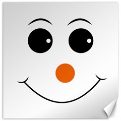 Happy Face With Orange Nose Vector File Canvas 16  x 16  