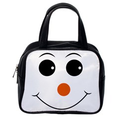 Happy Face With Orange Nose Vector File Classic Handbags (one Side) by Nexatart