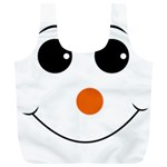 Happy Face With Orange Nose Vector File Full Print Recycle Bags (L)  Front