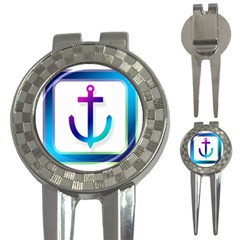 Icon Anchor Containing Fixing 3-in-1 Golf Divots by Nexatart