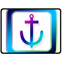 Icon Anchor Containing Fixing Fleece Blanket (large)  by Nexatart