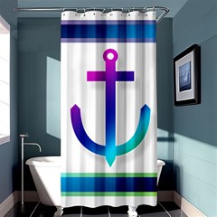 Icon Anchor Containing Fixing Shower Curtain 36  X 72  (stall)  by Nexatart