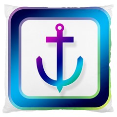 Icon Anchor Containing Fixing Large Cushion Case (two Sides) by Nexatart