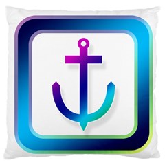 Icon Anchor Containing Fixing Standard Flano Cushion Case (two Sides) by Nexatart