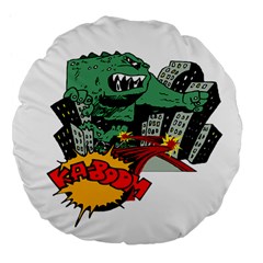 Monster Large 18  Premium Flano Round Cushions by Nexatart