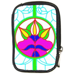 Pattern Template Stained Glass Compact Camera Cases by Nexatart