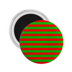 Pattern Lines Red Green 2 25  Magnets by Nexatart