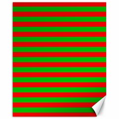 Pattern Lines Red Green Canvas 16  X 20   by Nexatart