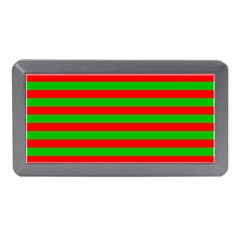 Pattern Lines Red Green Memory Card Reader (mini) by Nexatart