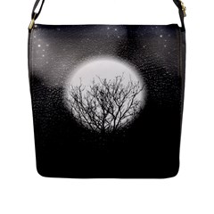 Starry Sky Flap Messenger Bag (l)  by digitaldivadesigns