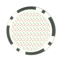 Fruit Pattern Vector Background Poker Chip Card Guard (10 Pack) by Nexatart