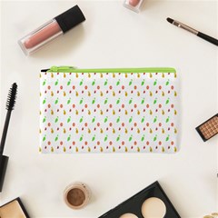 Fruit Pattern Vector Background Cosmetic Bag (xs) by Nexatart