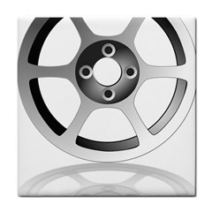 Car Wheel Chrome Rim Tile Coasters by Nexatart