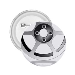 Car Wheel Chrome Rim 2 25  Buttons by Nexatart