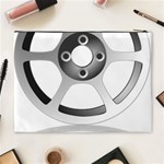 Car Wheel Chrome Rim Cosmetic Bag (XL) Back