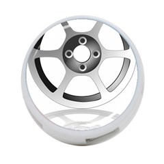 Car Wheel Chrome Rim 4-port Usb Hub (one Side) by Nexatart