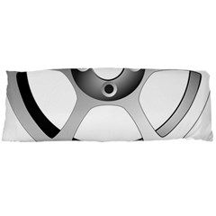 Car Wheel Chrome Rim Body Pillow Case Dakimakura (two Sides) by Nexatart