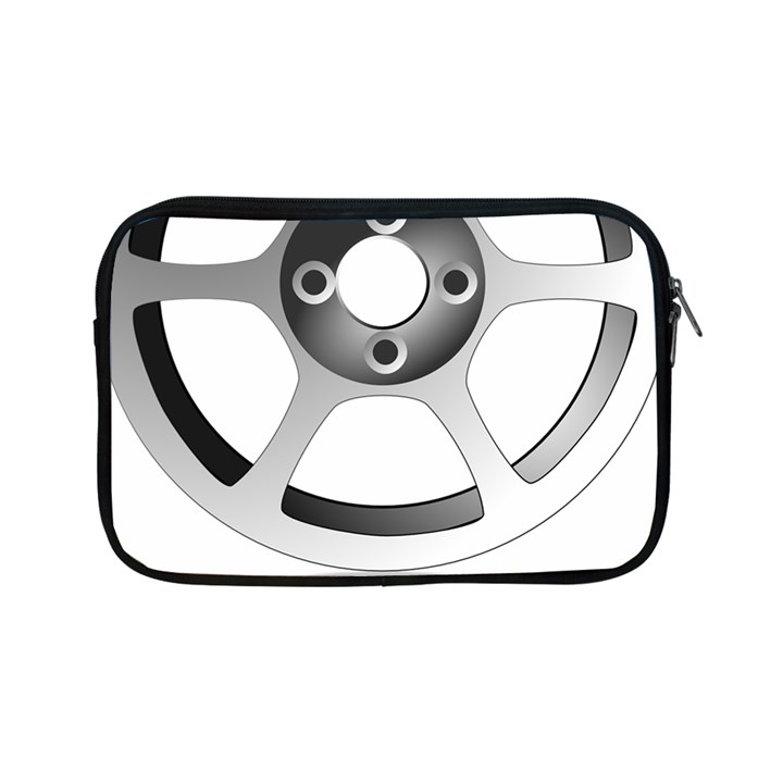 Car Wheel Chrome Rim Apple iPad Mini Zipper Cases